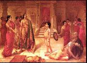 Raja Ravi Varma Mohini and Rugmangada to kill his own son Raja Ravi Varma France oil painting artist